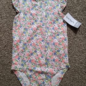 12M carter's floral onesie